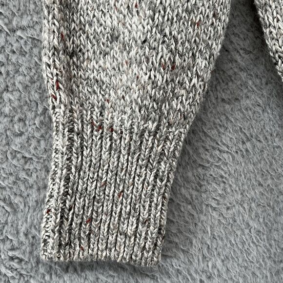 Vintage 80s Turtleneck‎ Boho Metallic Sweater M Mod Chunky Knit Retro 90s - Picture 4 of 13